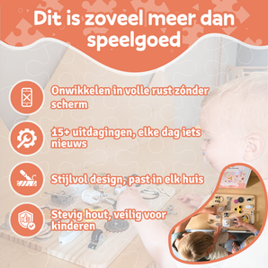 Tableau d'activités en bois - Busyboard